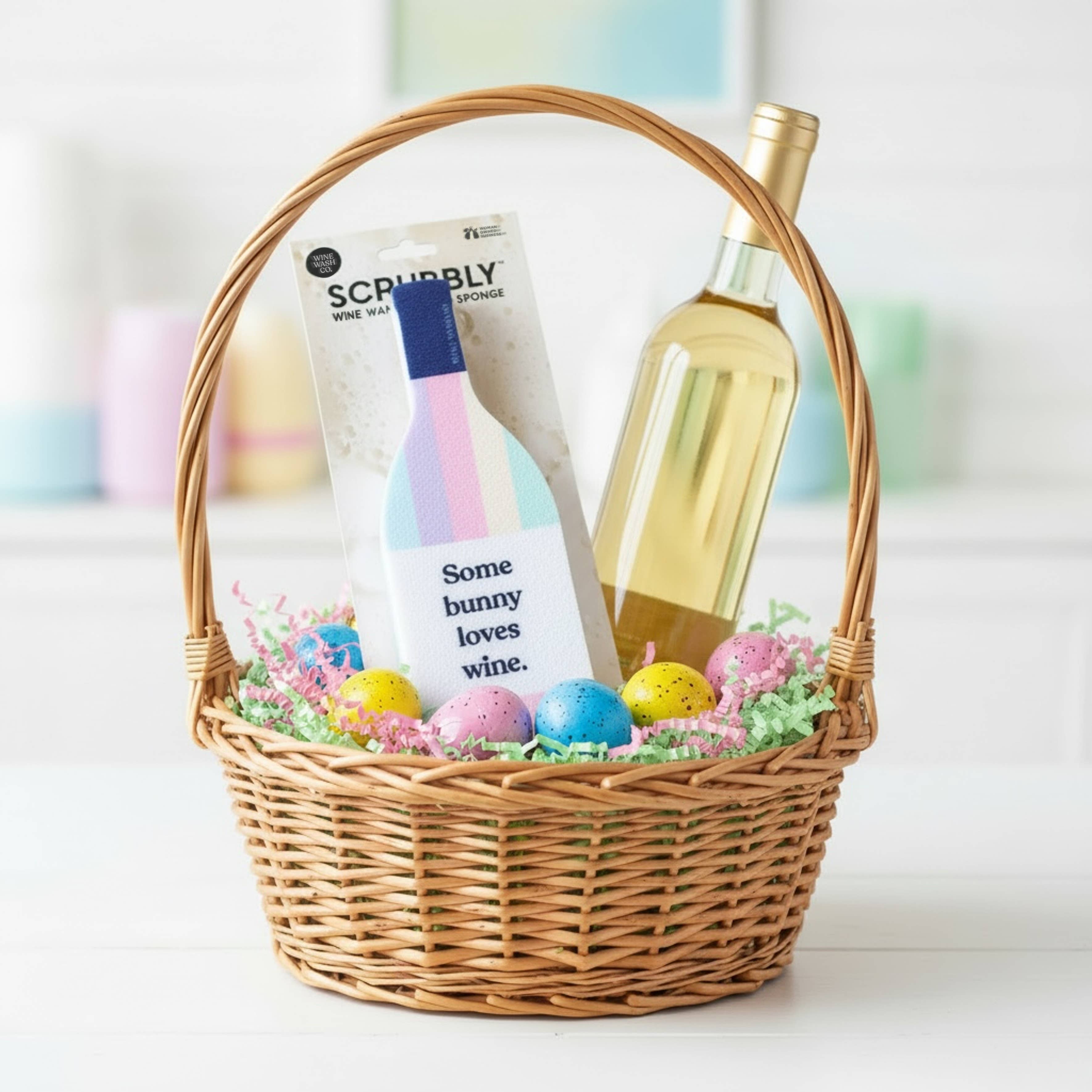 Multi Colored Scrubbly™ Kitchen Sponge: Easter Bunny for wholesale on Faire2