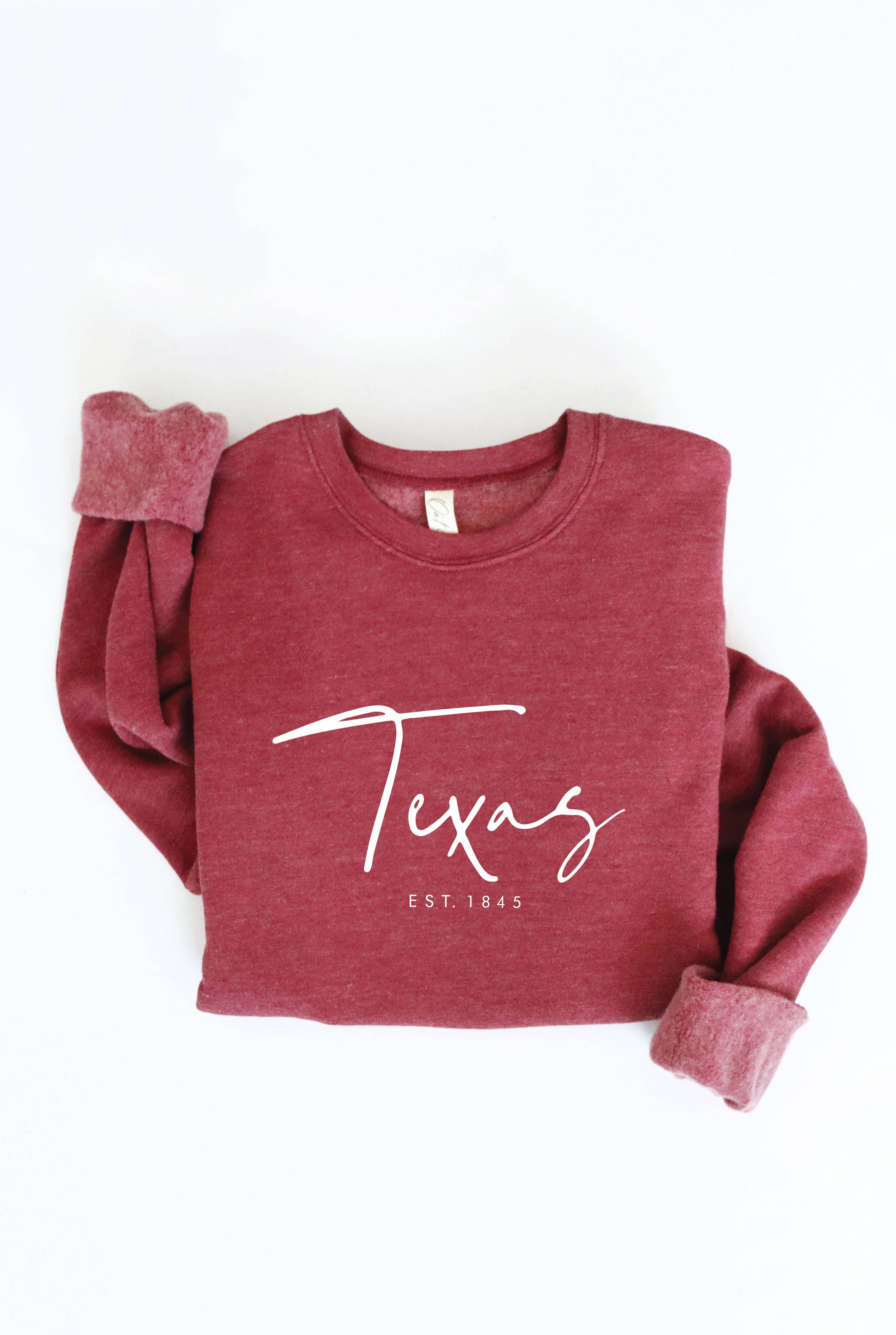 OAT COLLECTIVE - Wholesale Graphic Sweatshirt - Women's - TEXAS EST. 1845 Graphic Sweatshirt5