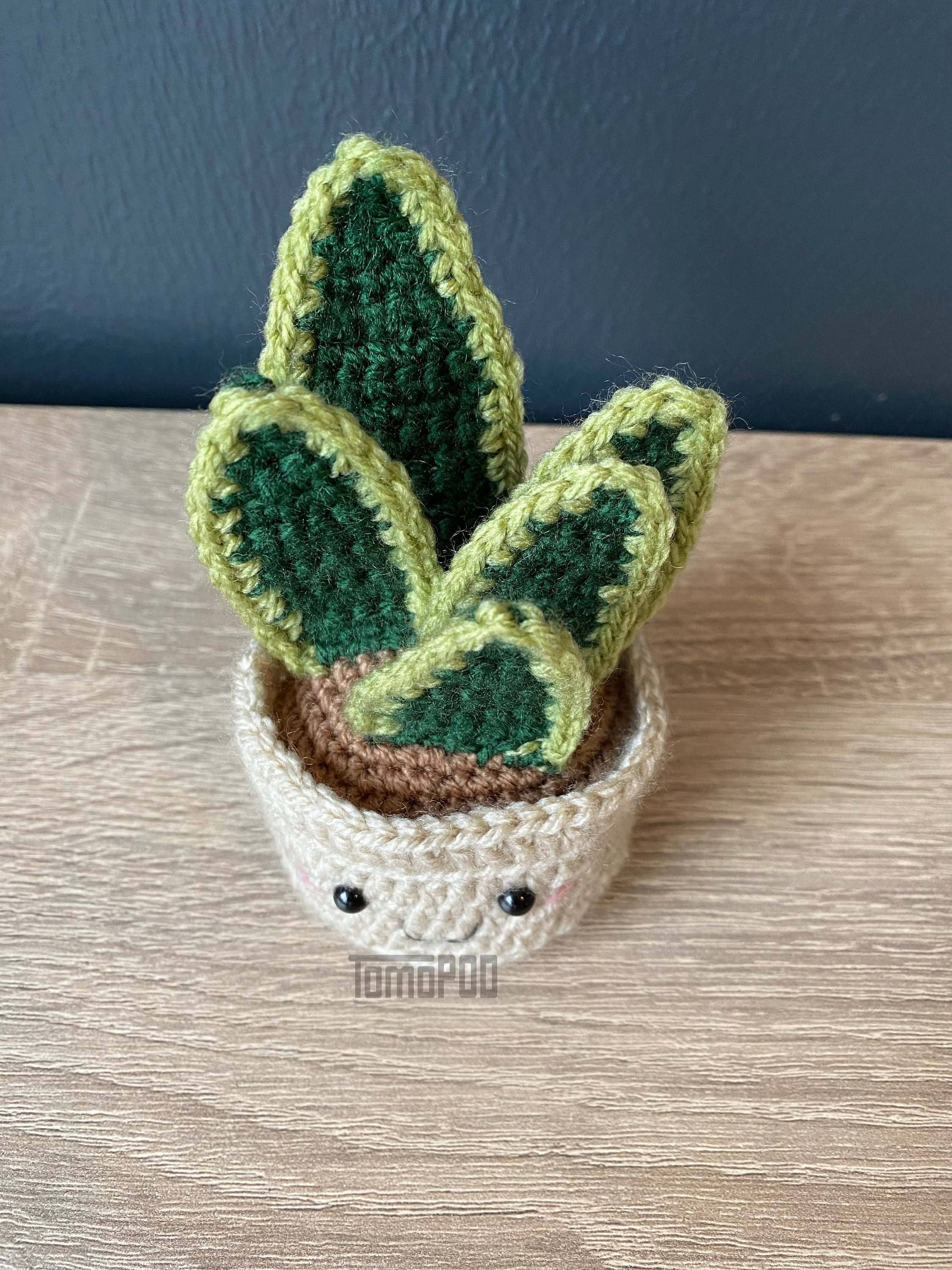 TOMOPOD LLC – wholesale Decorative tabletop object – Crochet Succulent Plant, Amigurumi Plant, Office Desk Decor5