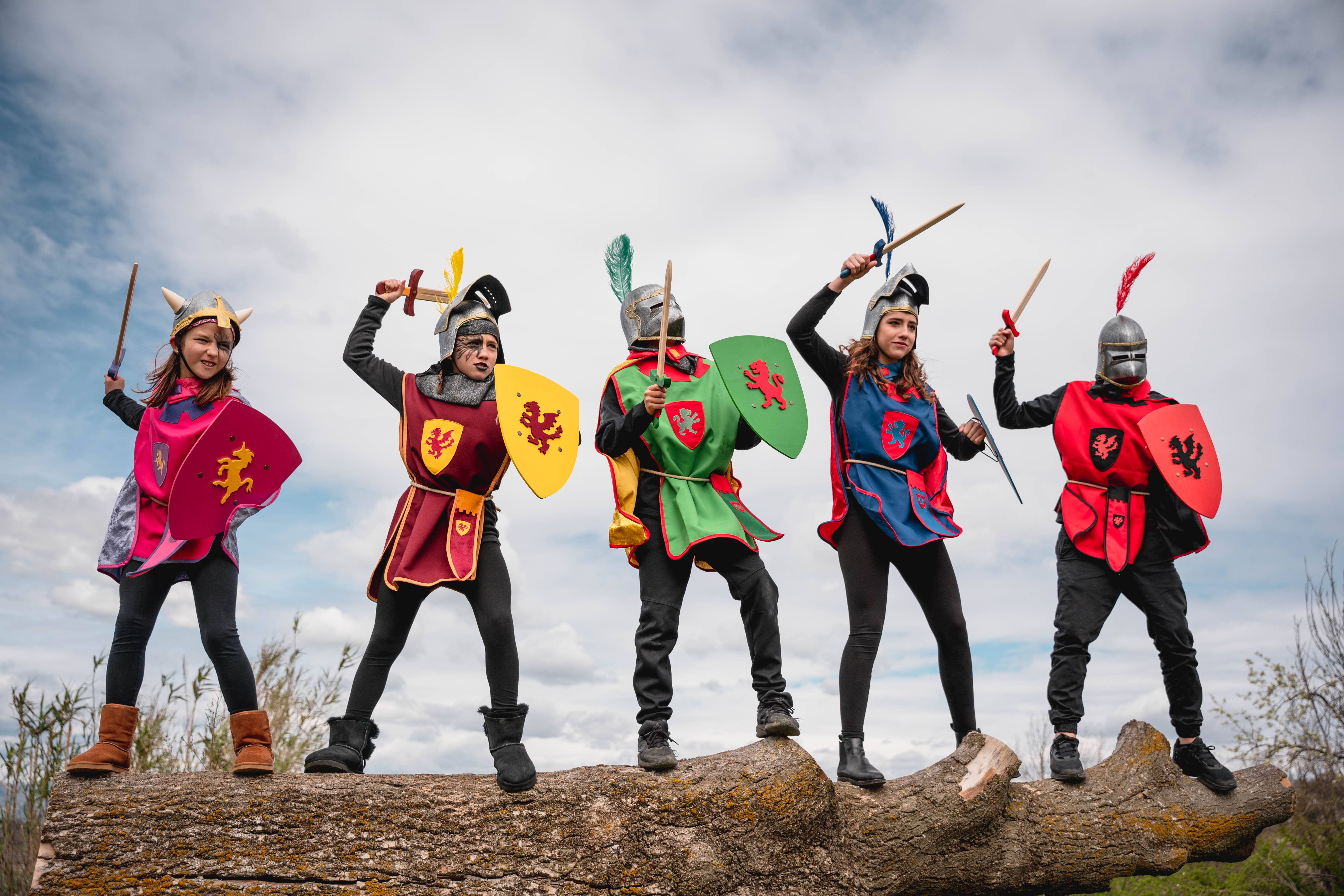 KALID MEDIEVAL - Wholesale Costume - Kids - AXE BLACK DOUBLE - ST5064