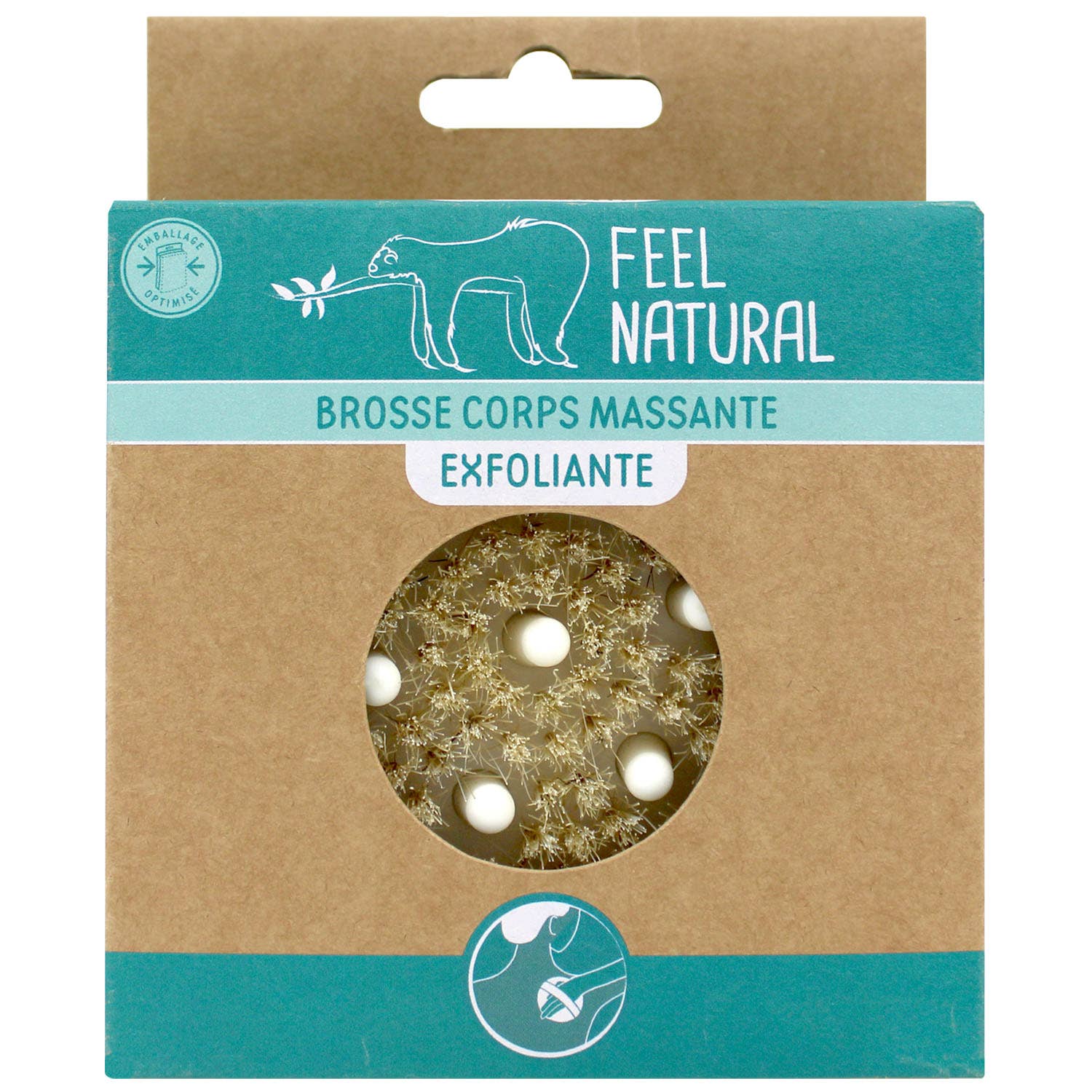 FRENCH TENDANCE - Wholesale Body Brush - Exfoliating and massaging body brush - Feel Natural3