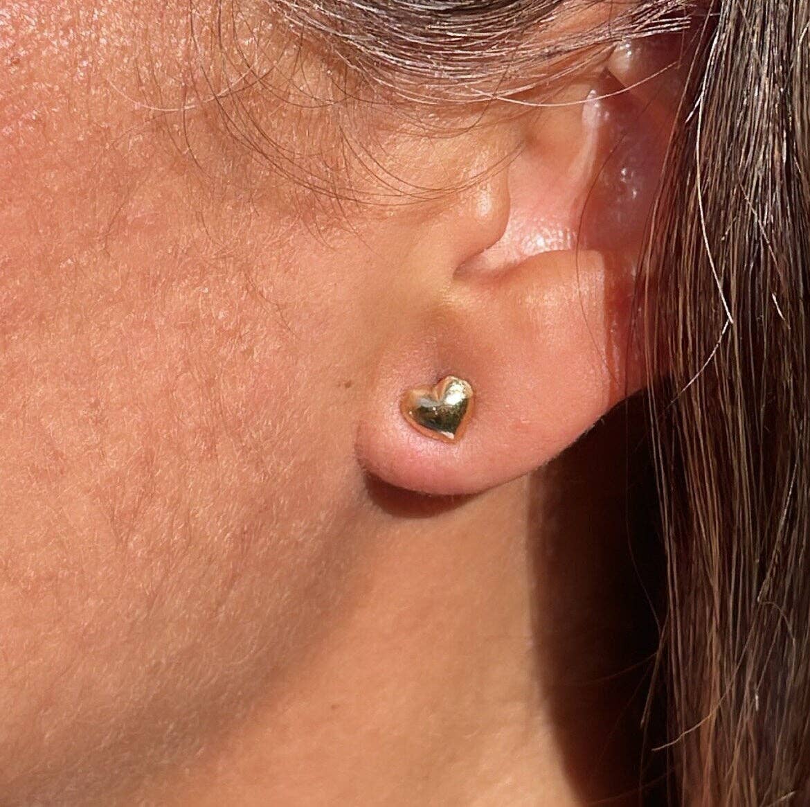 Milie – Engroshandel Ørestikkere – 18k GF Enkle Baby Hjerte Øreringe10