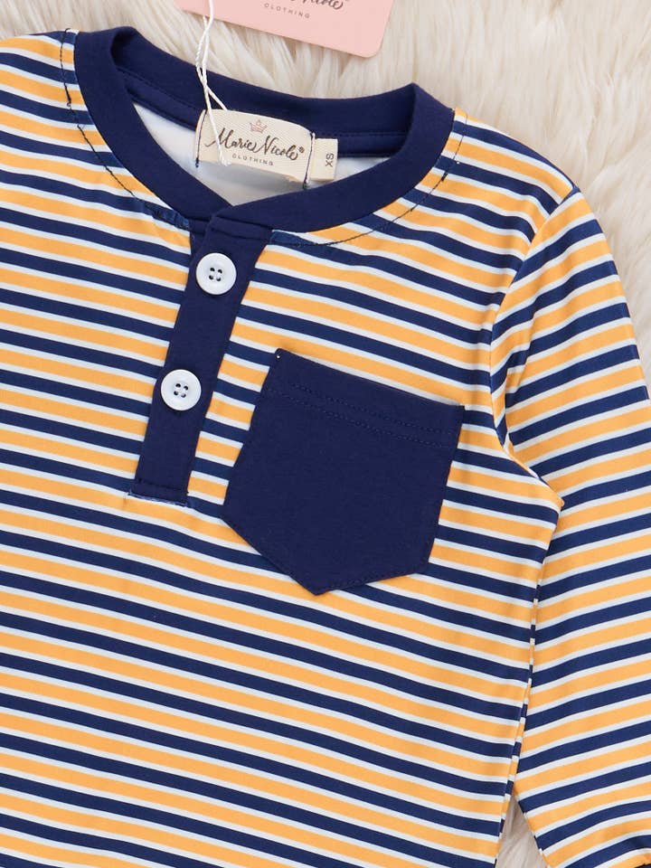 Marie Nicole Clothing - Wholesale T-Shirt - Kids - Midnight Blooms Pocket Shirt1