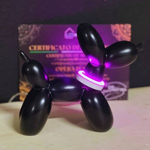 LEDMansion – wholesale Dekorativt bordsobjekt – Palloncino hund i svart LED | dekorativ LED-belysning för hemmet1