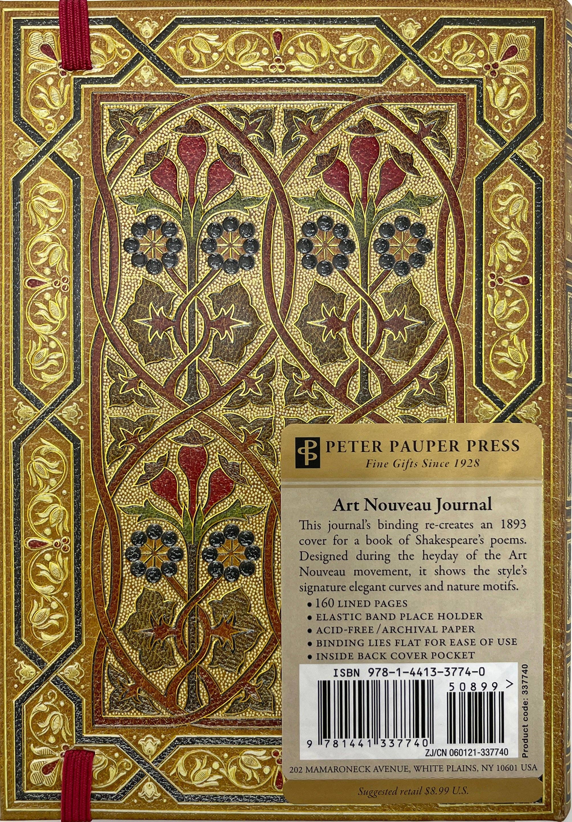 Peter Pauper Press - Wholesale Journal/Diary - Art Nouveau Journal3