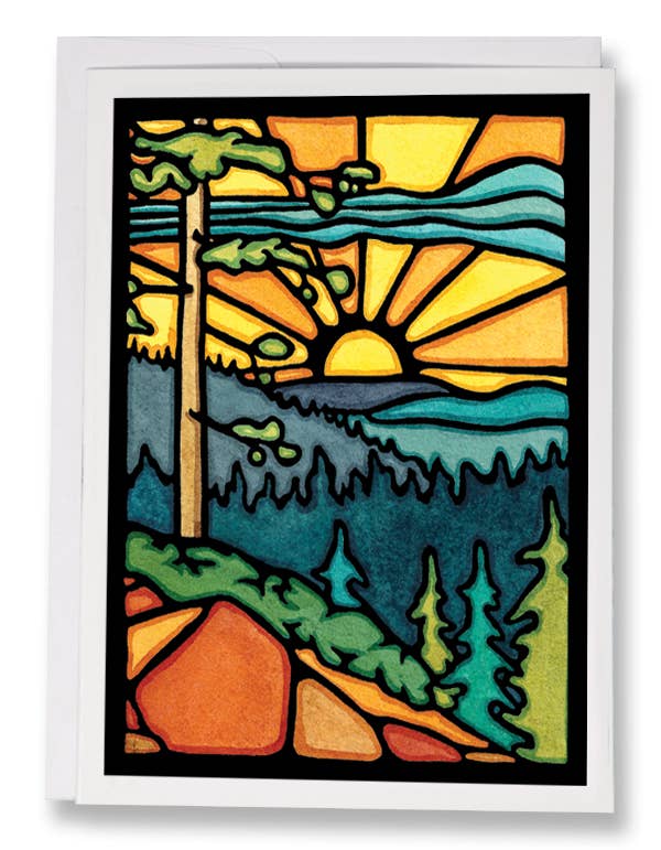 Sarah Angst Art - Vente Carte de vœux classique - Carte de voeux Daybreak2