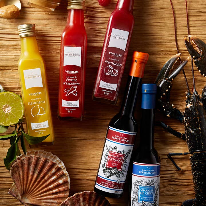 DOMAINE DES TERRES ROUGES – wholesale Salladsdressing – Äppelcidervinäger med alger, schalottenlök och havssalt 25cl