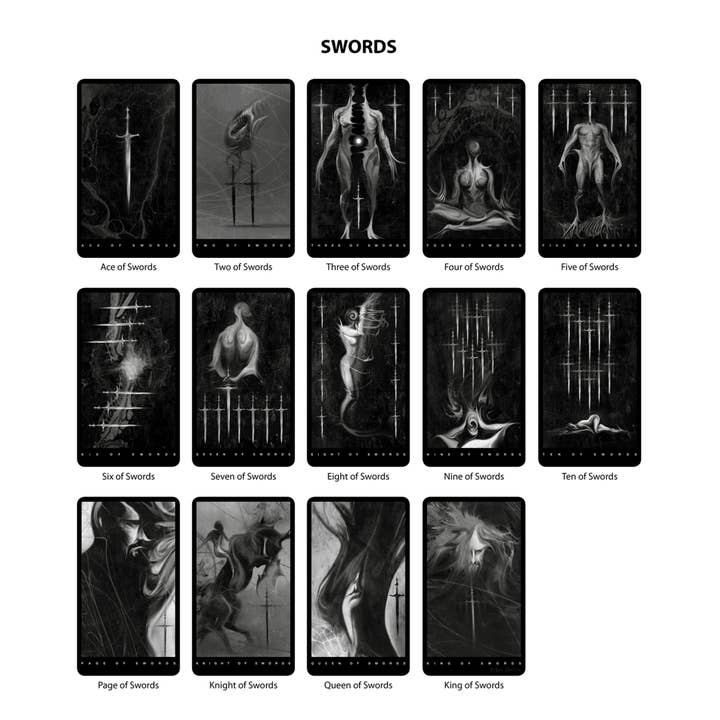 Da Brigh Tarot - Wholesale Tarot cards - The Black Tarot Modern Tarot Cards Deck9