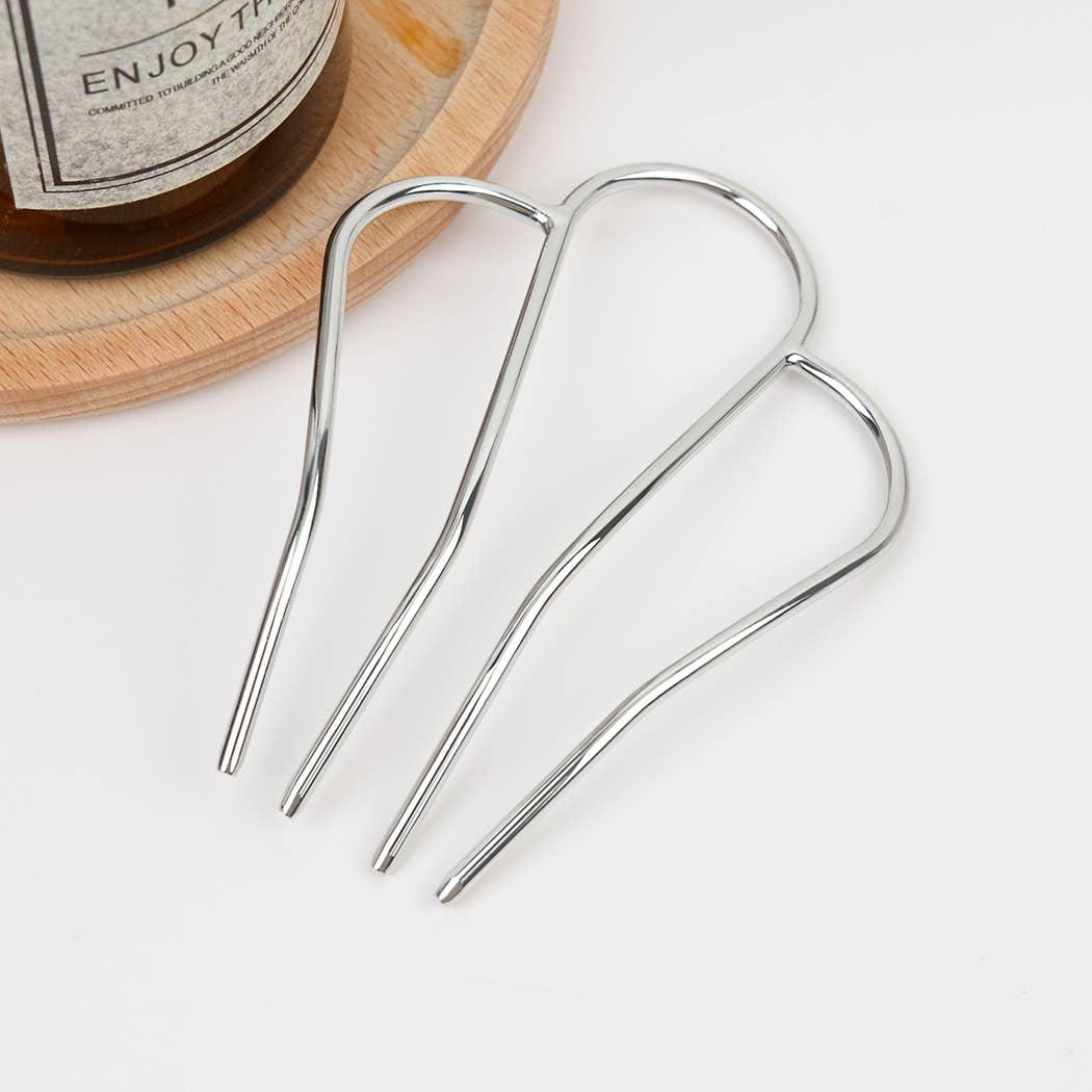 TheDivaSoap - Wholesale Hair Pin - M-shaped Metal Updo Hairpin3