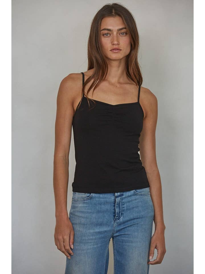 By Together - Wholesale Camisole - Women's - L8502 | Knit Cotton Spandex Jersey V-Neck Cami Top