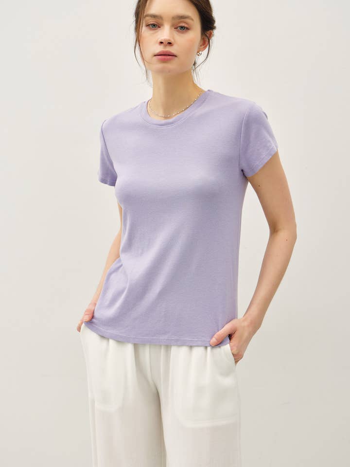 CLASSIC COTTON BLEND CREWNECK T-SHIRT for wholesale by Be Cool