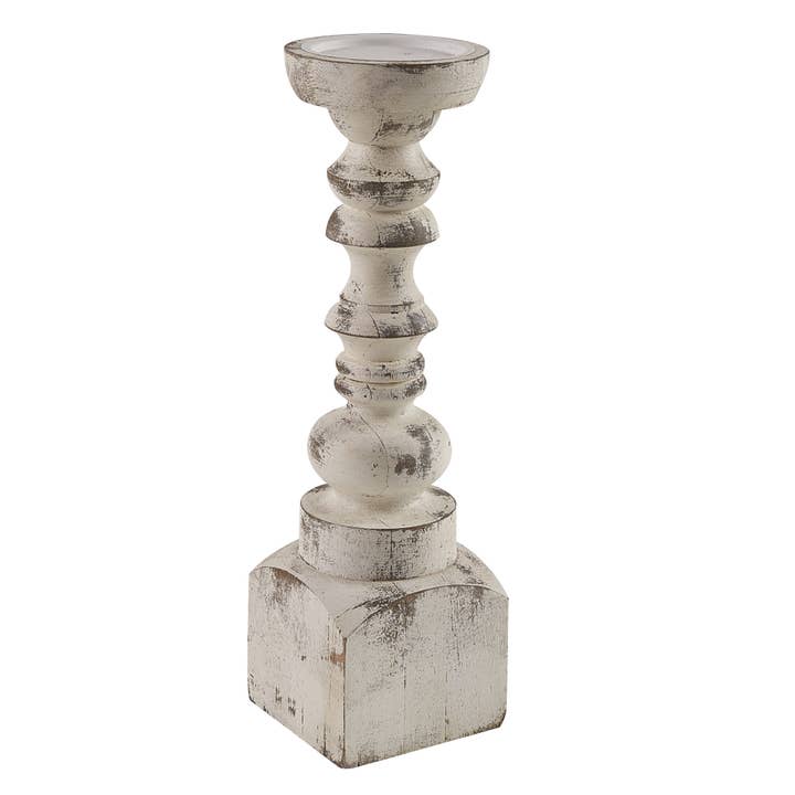 Brighton Wood - Candelabro (15"), color blanco para venta al por mayor de Park Designs