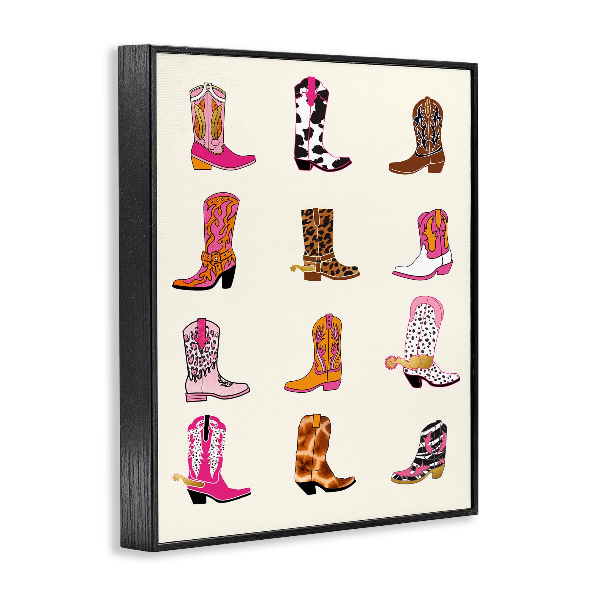 Stupell Industries - Wholesale Wall Sign - Bright Cowboy Boots & Spurs - Framed Wall Art13