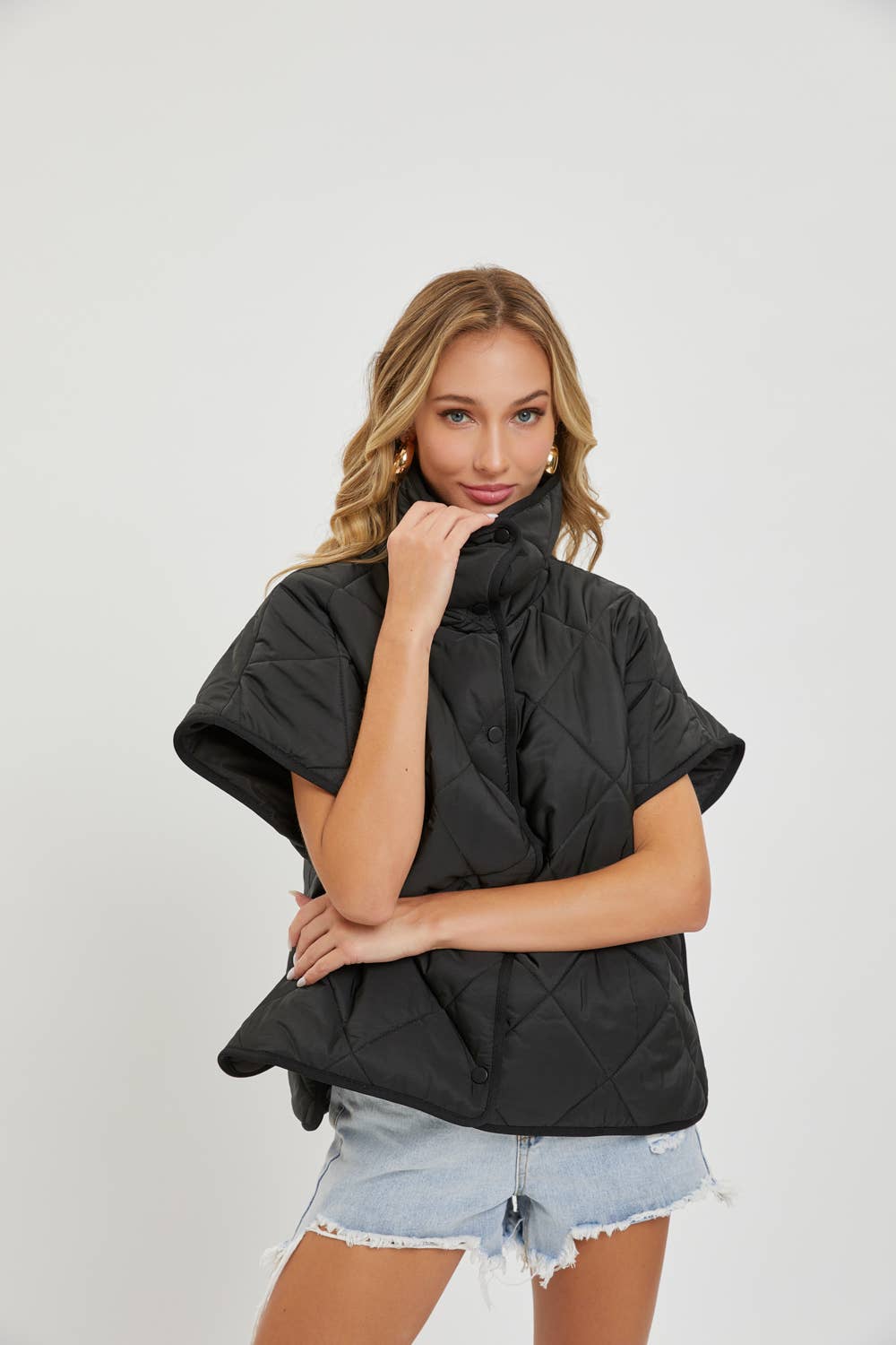 Sweet Lovely by Jen - Wholesale Outerwear Vest - Women's - QUILTED  PADDED VEST OUTERWEAR 35