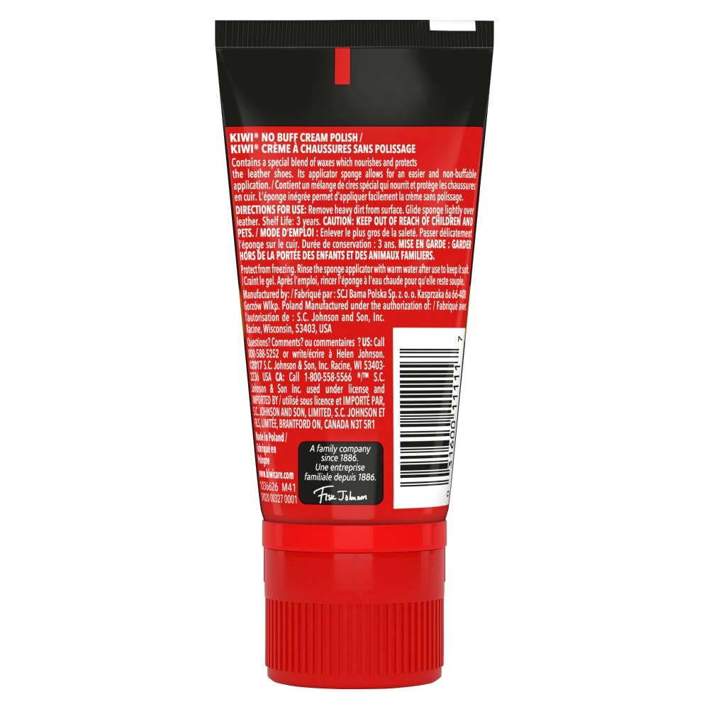 First Choice Buying - Wholesale Shoe Polish - Kiwi Shine and Nourish No Buff Cream Polish, Black, 1.7oz1