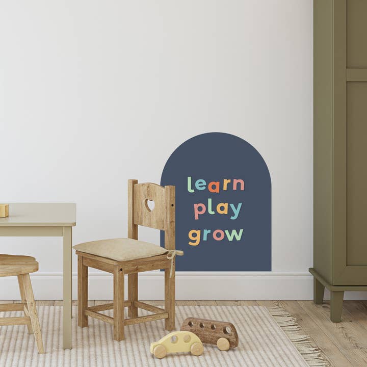 Navy Mini Arch Magnetic Wall Decal for wholesale by The Type Set Co.