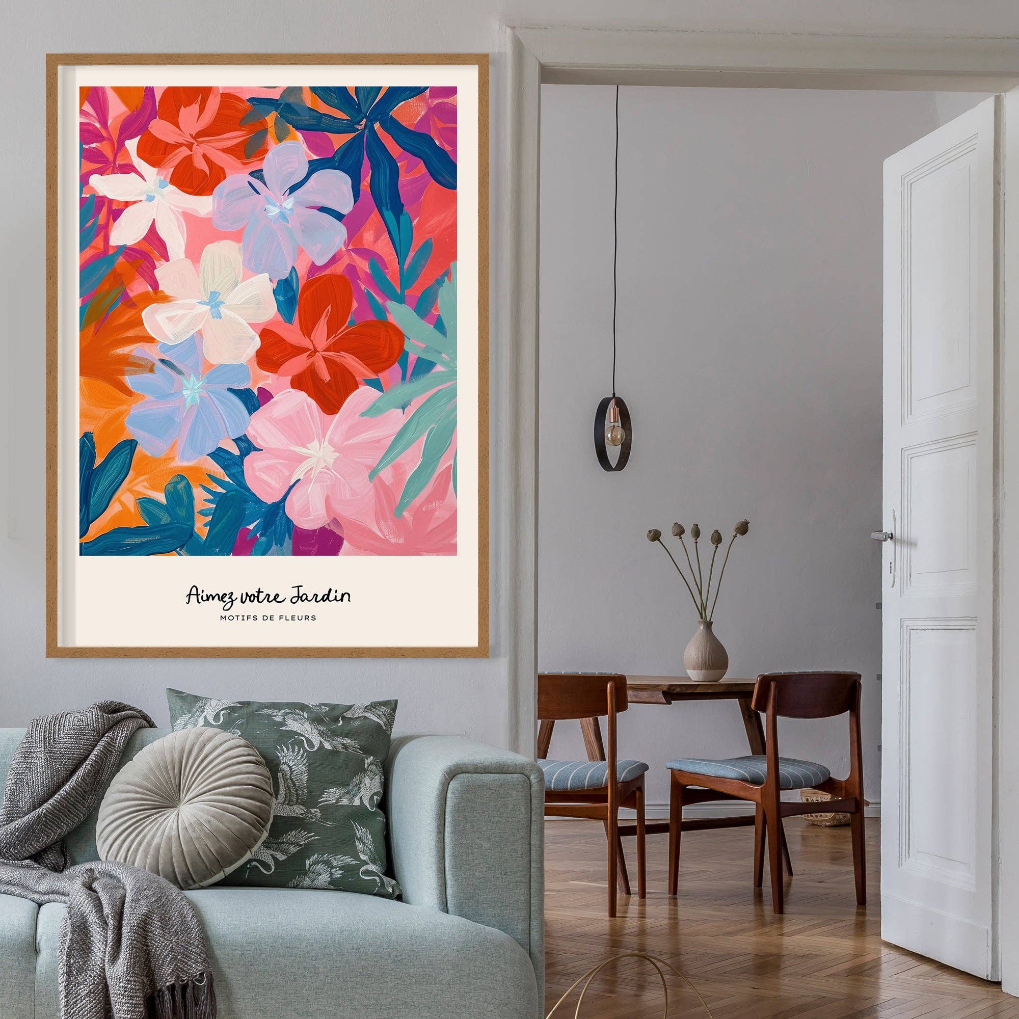 Ink & Drop – wholesale Konsttryck – Älska din trädgård Målade blommor Skriv ut2