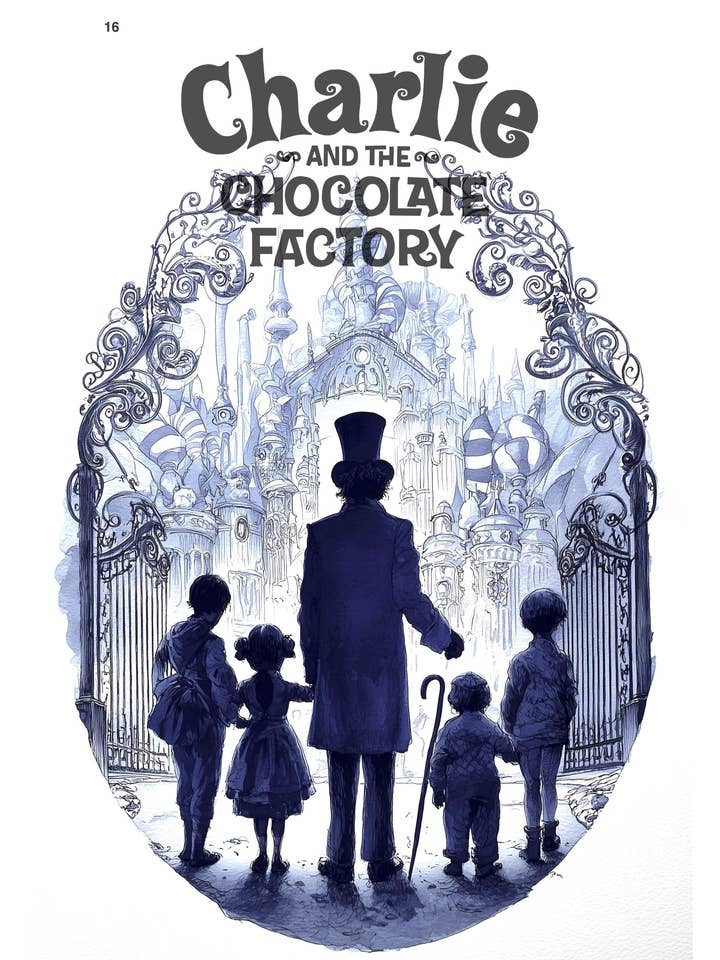 Charlie and the Chocolate Factory for wholesale by Chartabookbinder