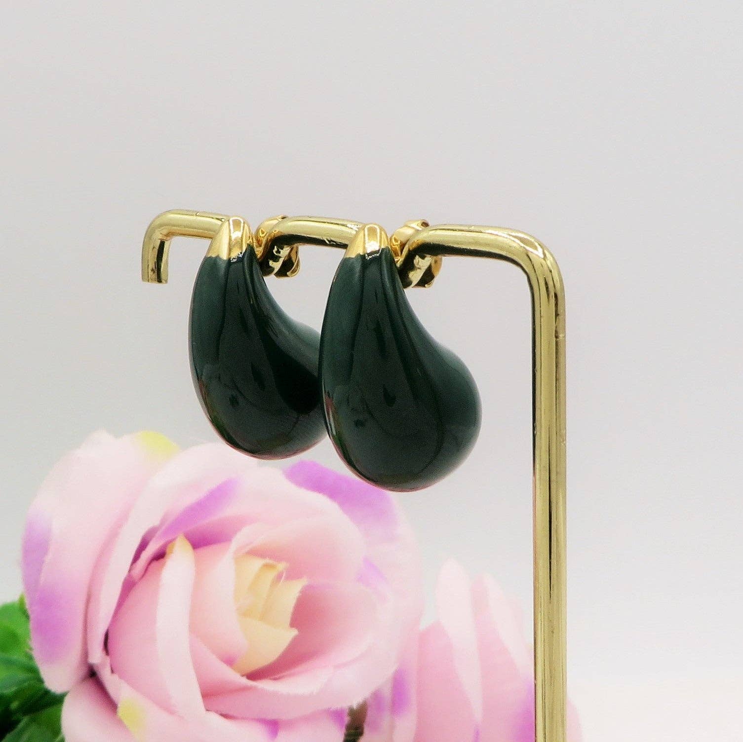 Daemon srls - Wholesale Dangle Earrings - DROP COLOURS - ACCIAIO INOSSIDABILE ~ Paio Orecchini goccia bombe' smaltati2