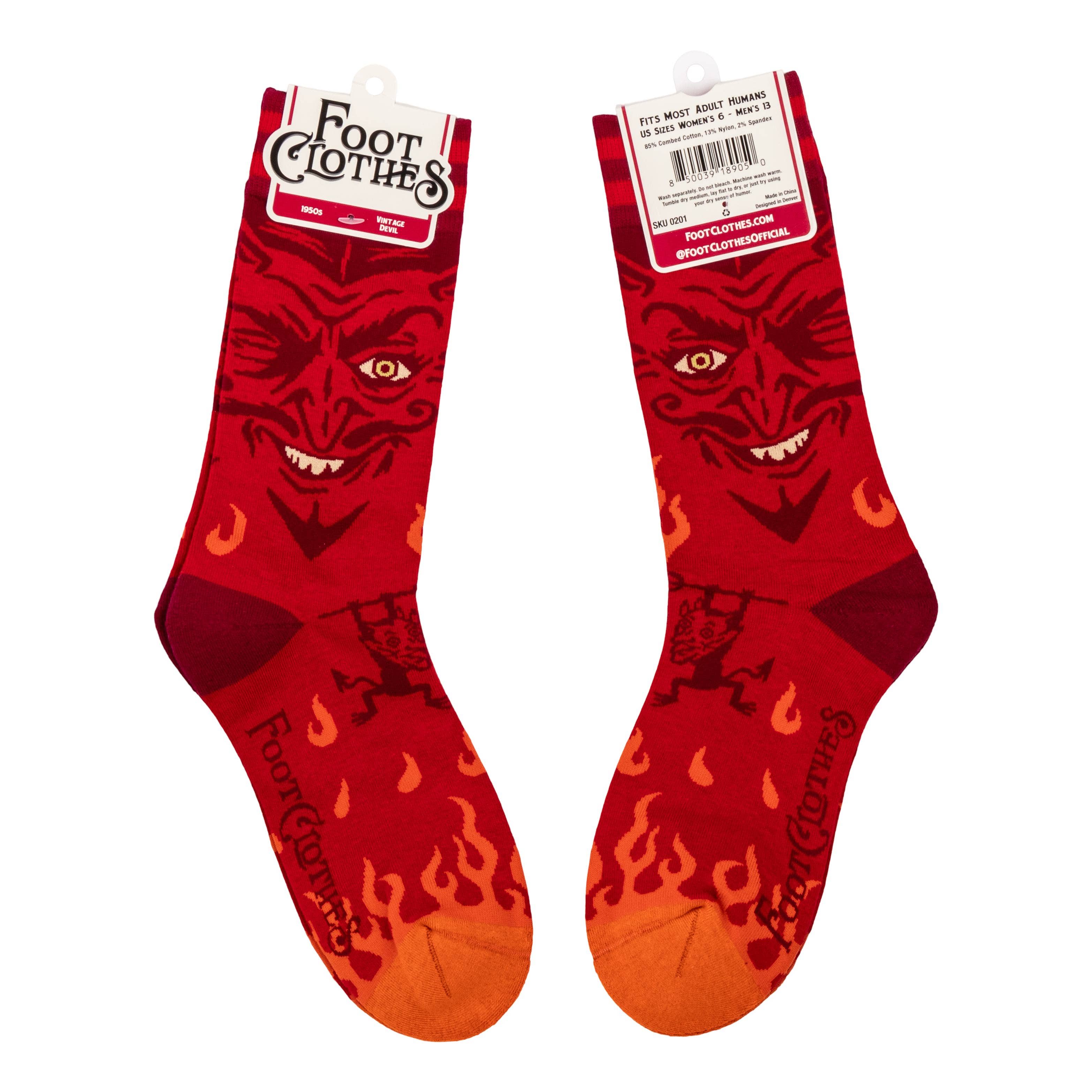FootClothes LLC - Wholesale Socks - Unisex - Vintage Devil Socks2