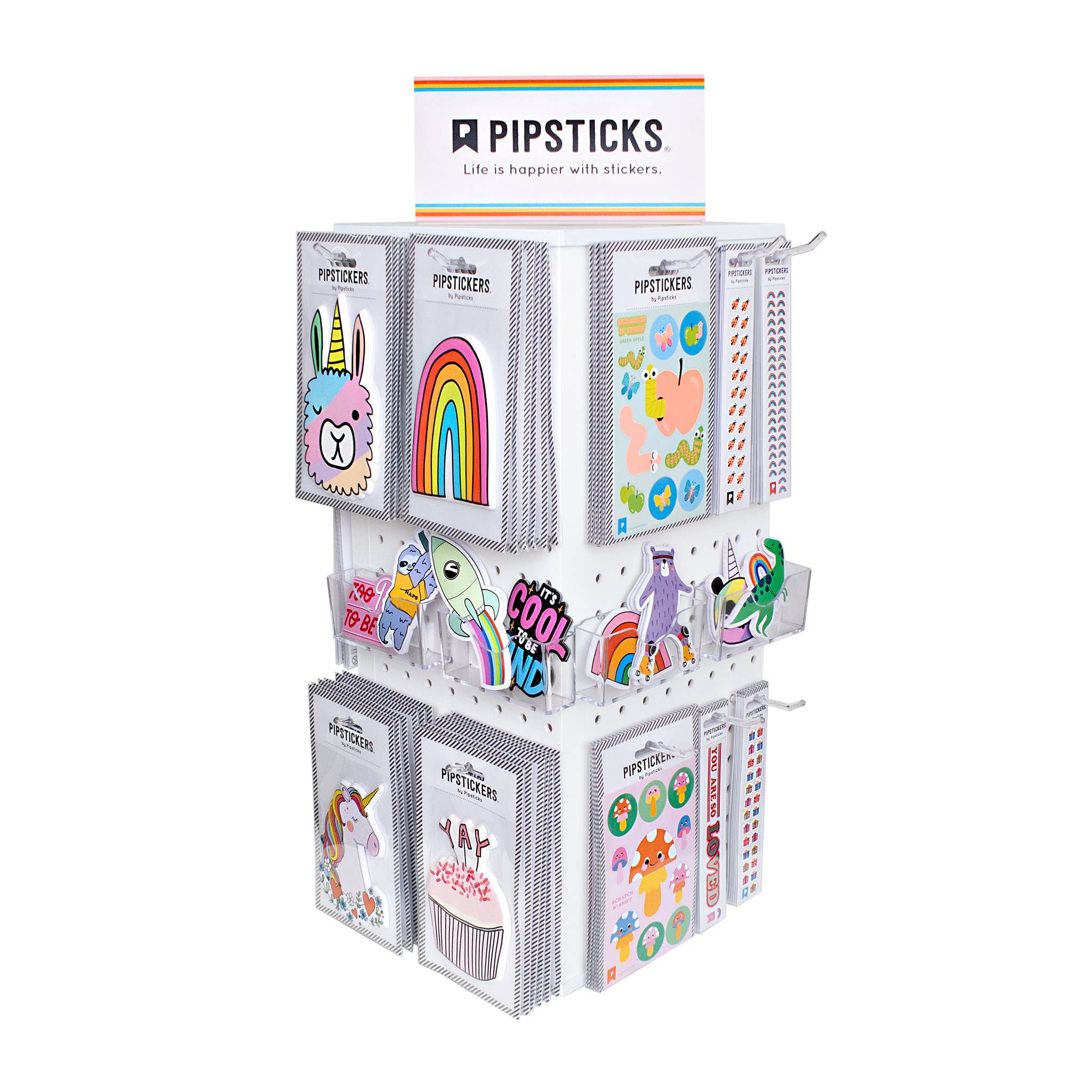 Pipsticks - Wholesale Retailer Display - Paper & Novelty - 20" Countertop Spinner (Empty)2