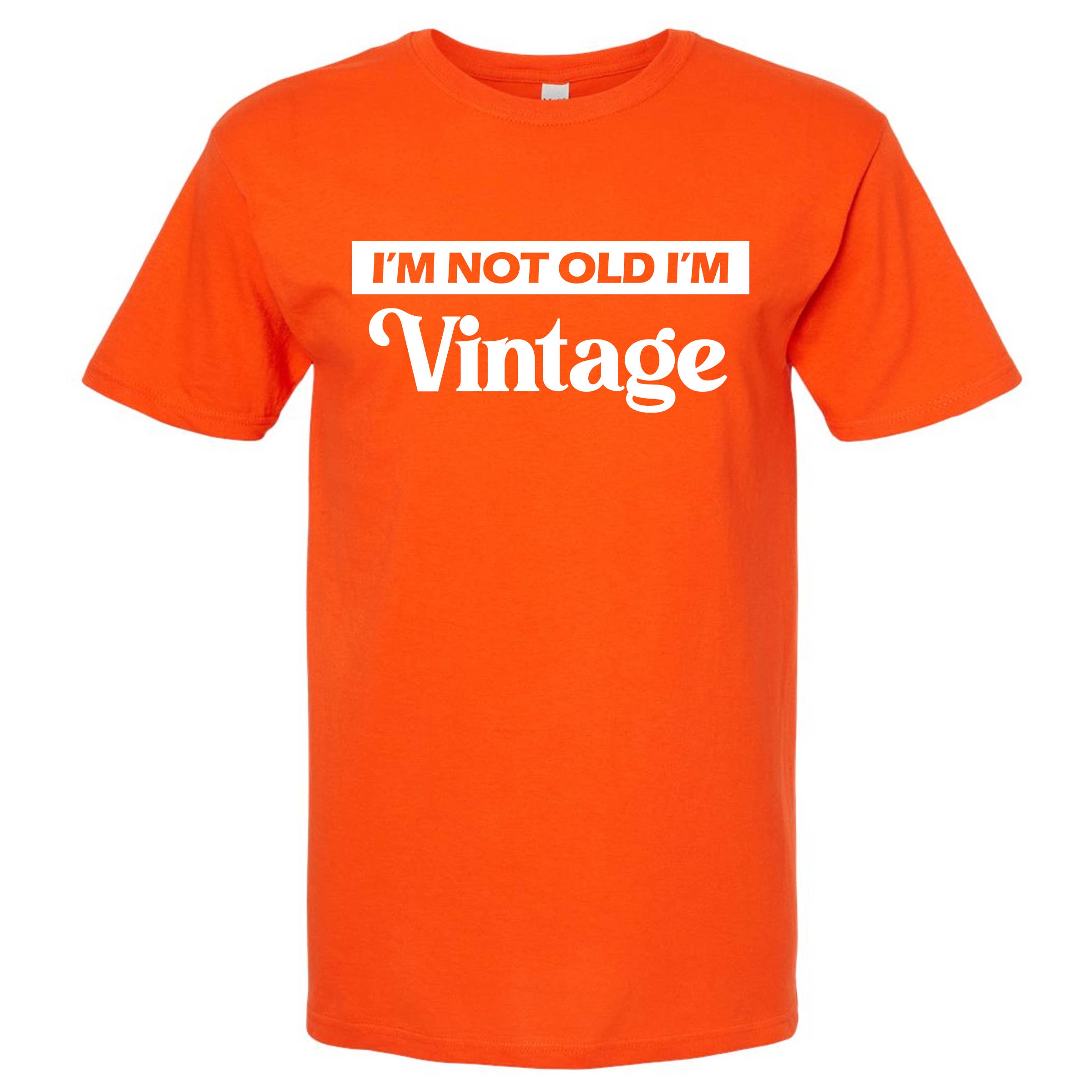 Wi-Wear - Vente T-shirt sérigraphié – homme - T-shirt col rond homme « I'm Not Old I'm Vintage »1