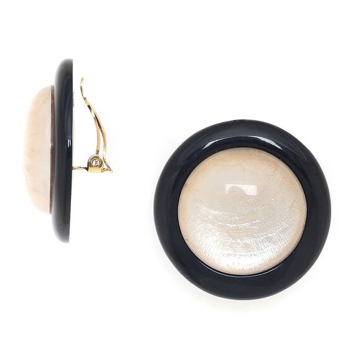 SAINT HONORE brincos de pressão redondos por atacado de Nature Bijoux