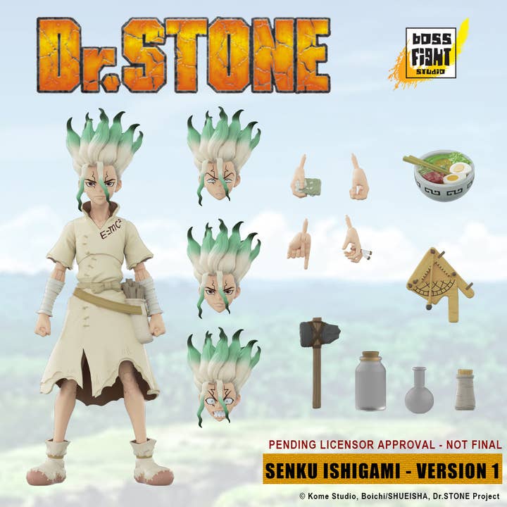 Boss Fight Studio Llc - Wholesale Figurine Toy - Kids - Dr. STONE - Senku Ishigami Action Figure