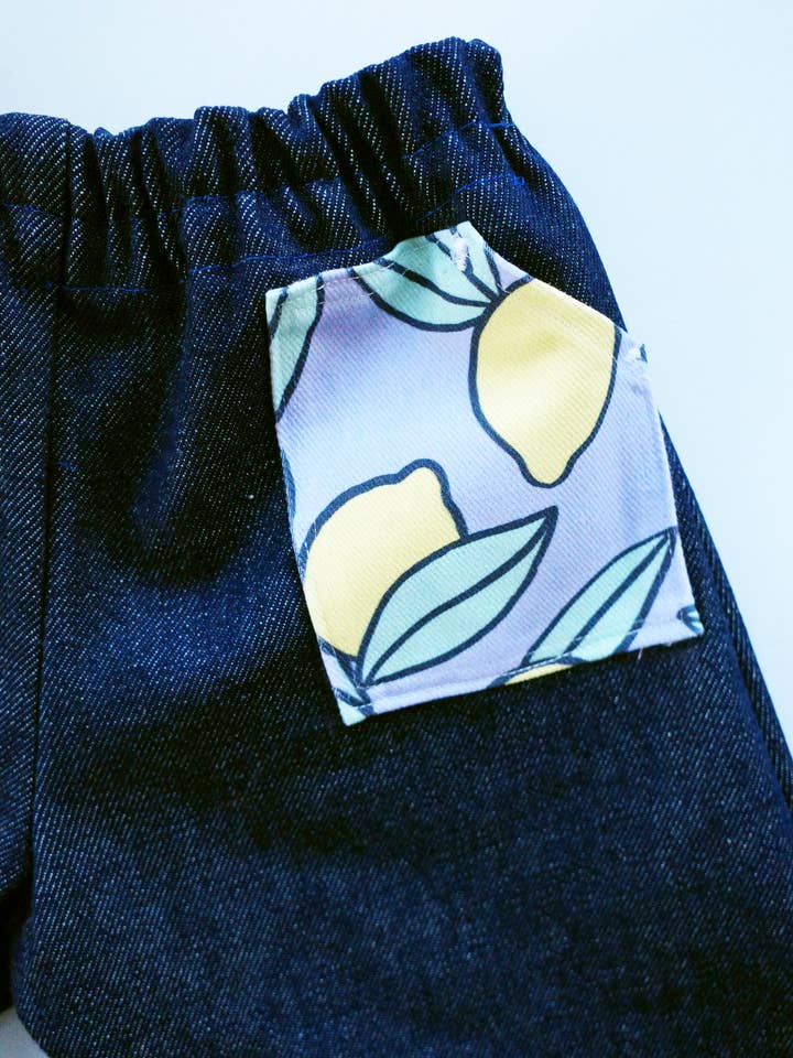 Colorful Bunch - Wholesale Jeans - Kids - The Everyday Play Jean with Lemon Patch Pockets1
