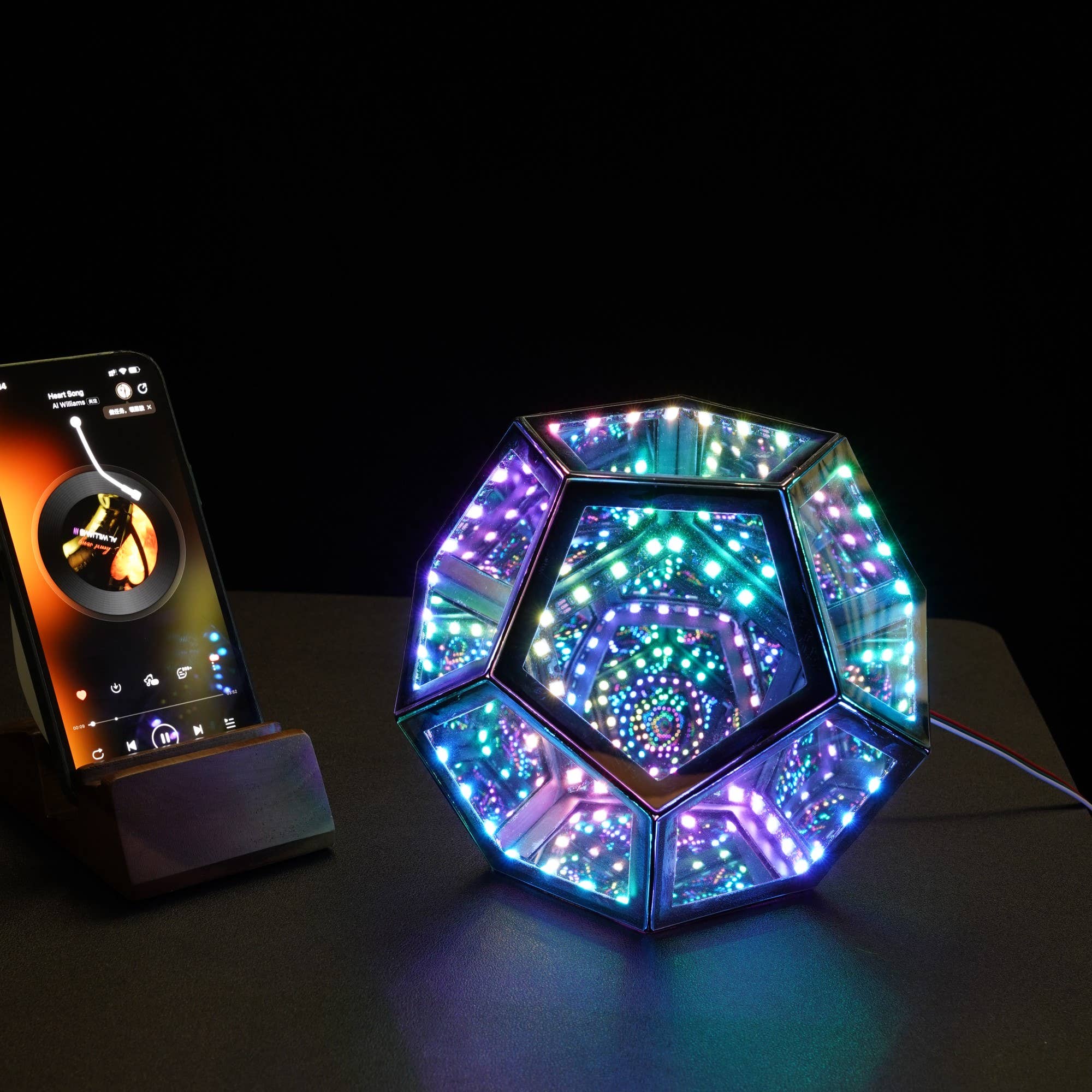 EP Design Lab - Wholesale Night Light - RGB Color-changing Infinity Dodecahedron Geometric Lamp8