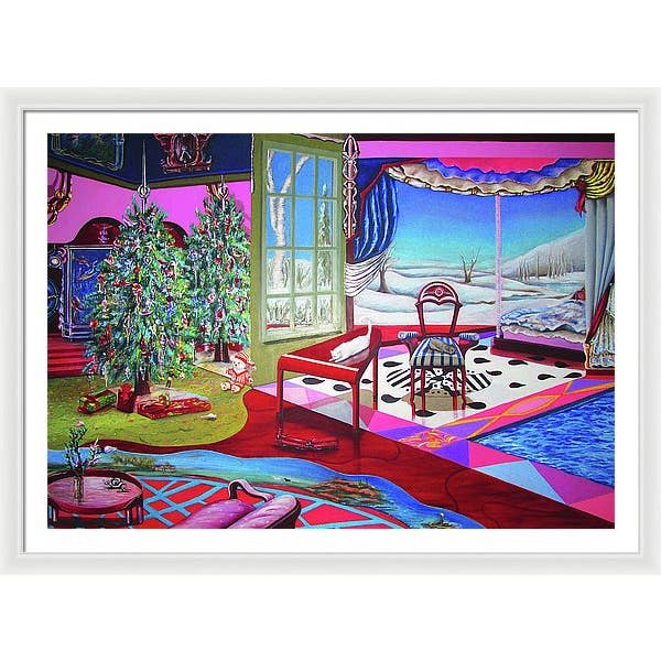 Sharon Tatem Fashion LLC - Wholesale Painting/Drawing - Christmas Painting - Framed Print35