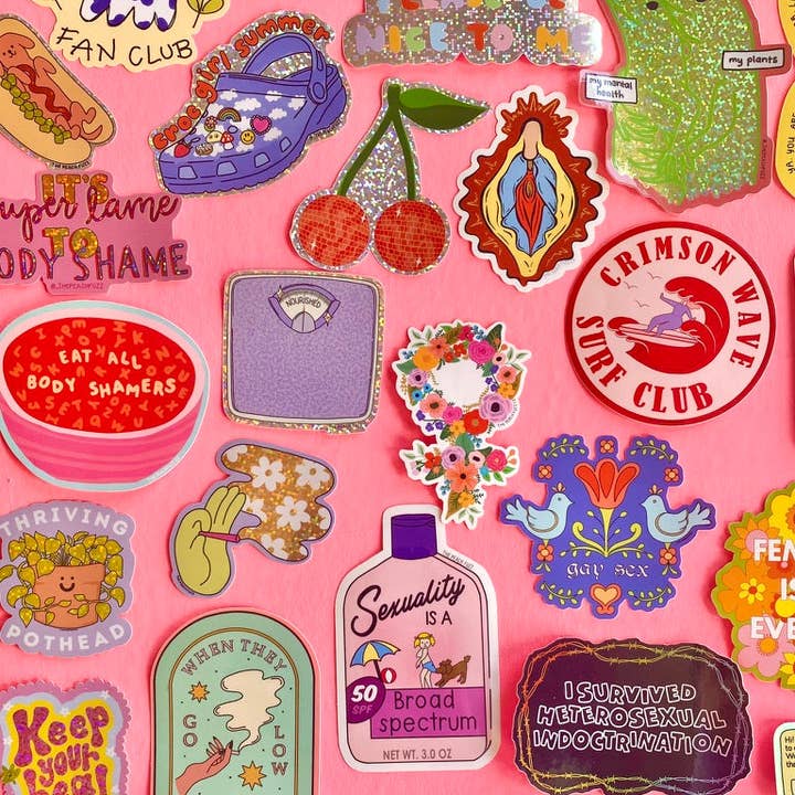 The Peach Fuzz - Wholesale Sticker - Go Low, Get High Sticker6