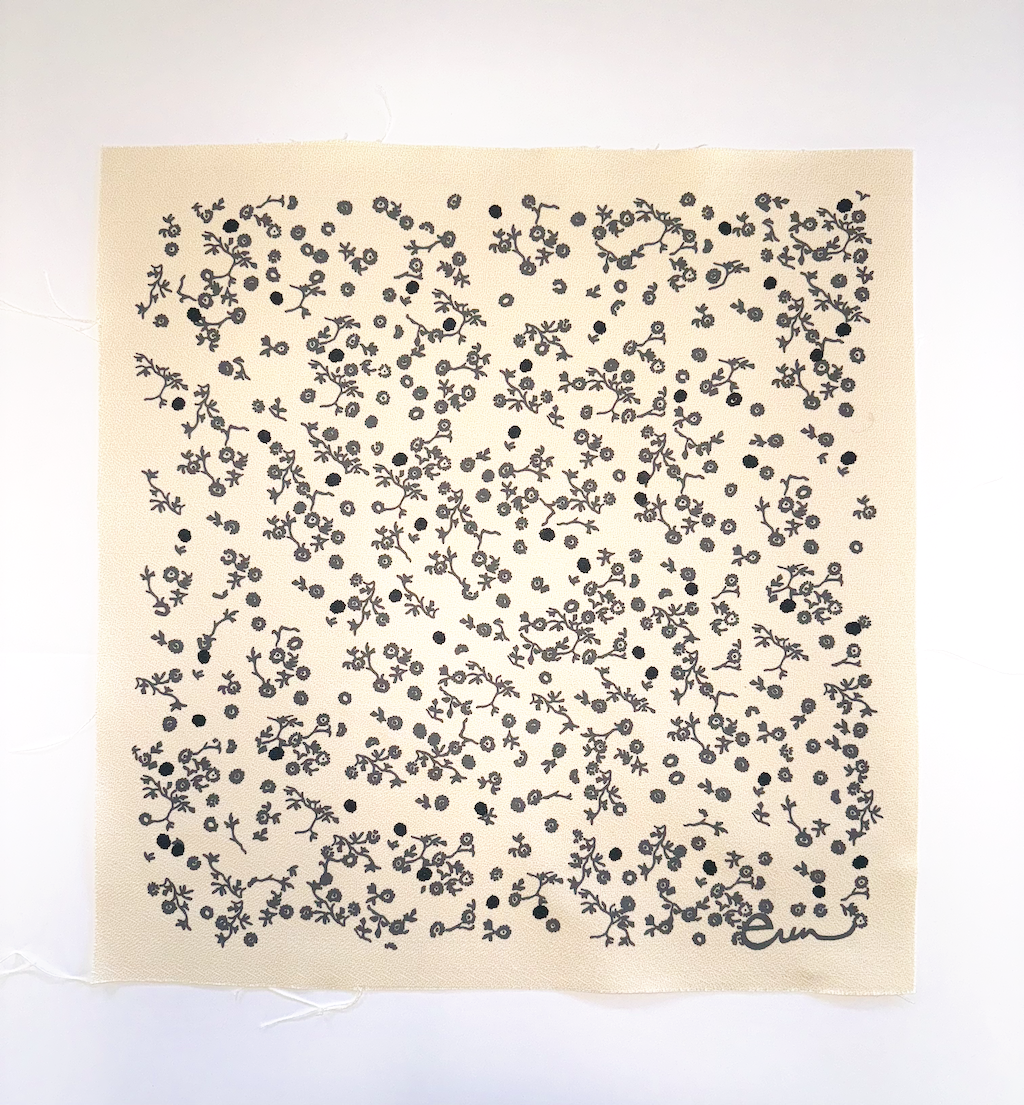 Erin Flett - Wholesale Satchel - Women's - New Satchel Bag in Neutral floral Aster Black7