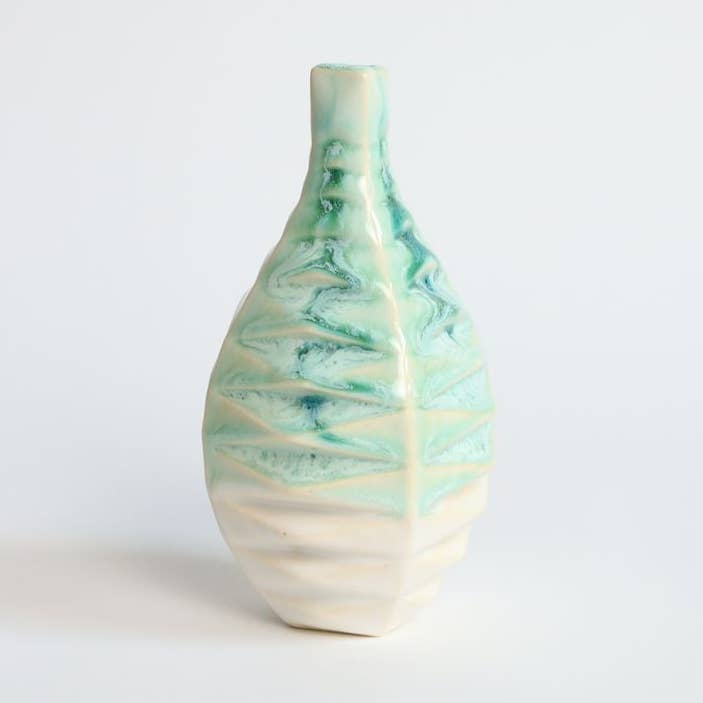 Patterned Vessels Square Jade for wholesale by By Alejandra Design