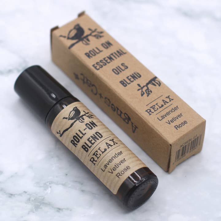 Agnes + Cat - Vente Roll-on aux huiles essentielles - Roll-on d’huile essentielle 10 ml - RELAX3