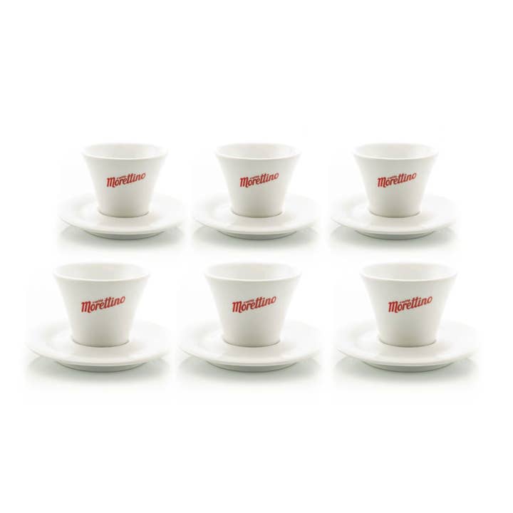 6 Kopjes Cappuccino Morettino voor wholesale door Caffè Morettino