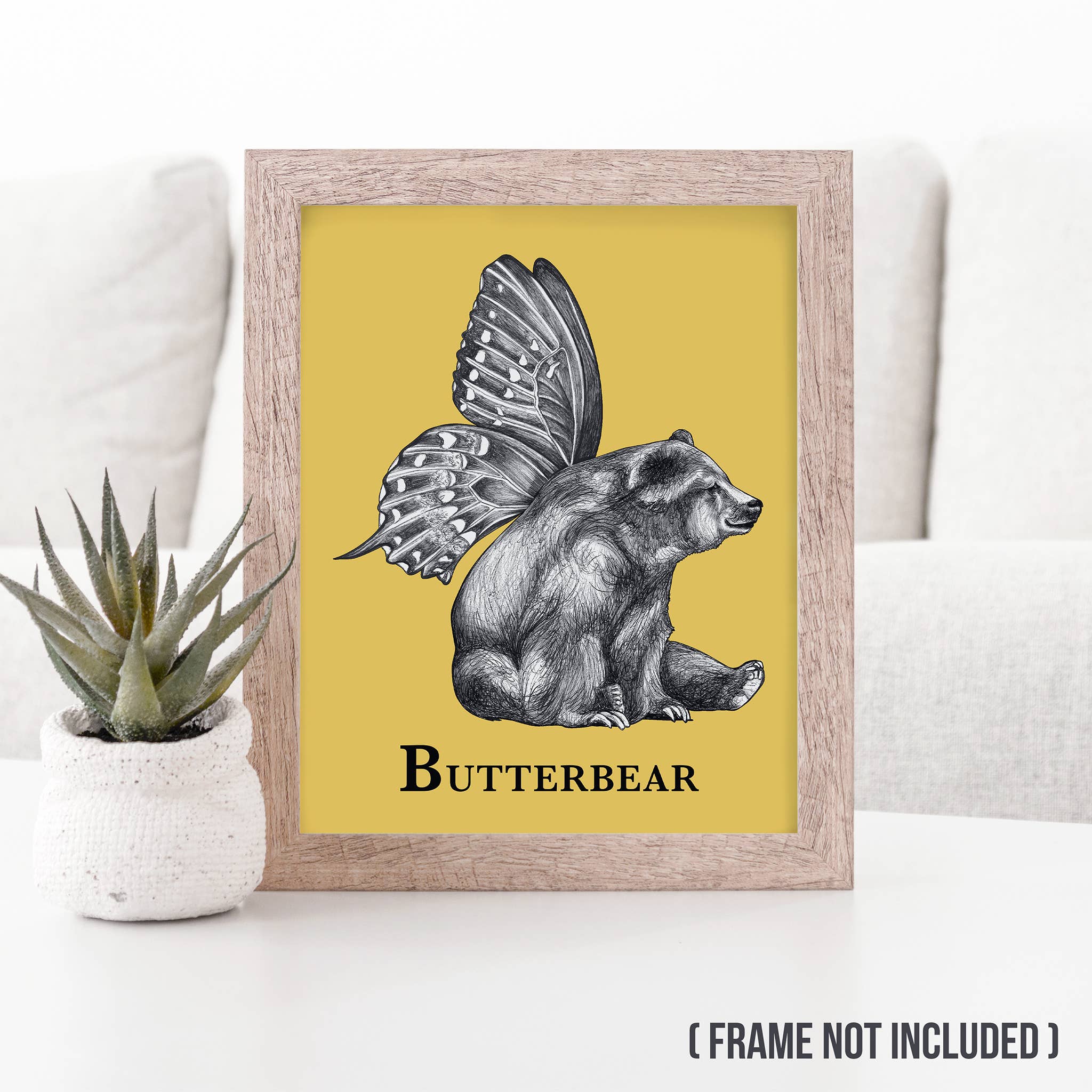 Whatif Creations - Wholesale Art Print - Butterbear 8x10" Art Print1