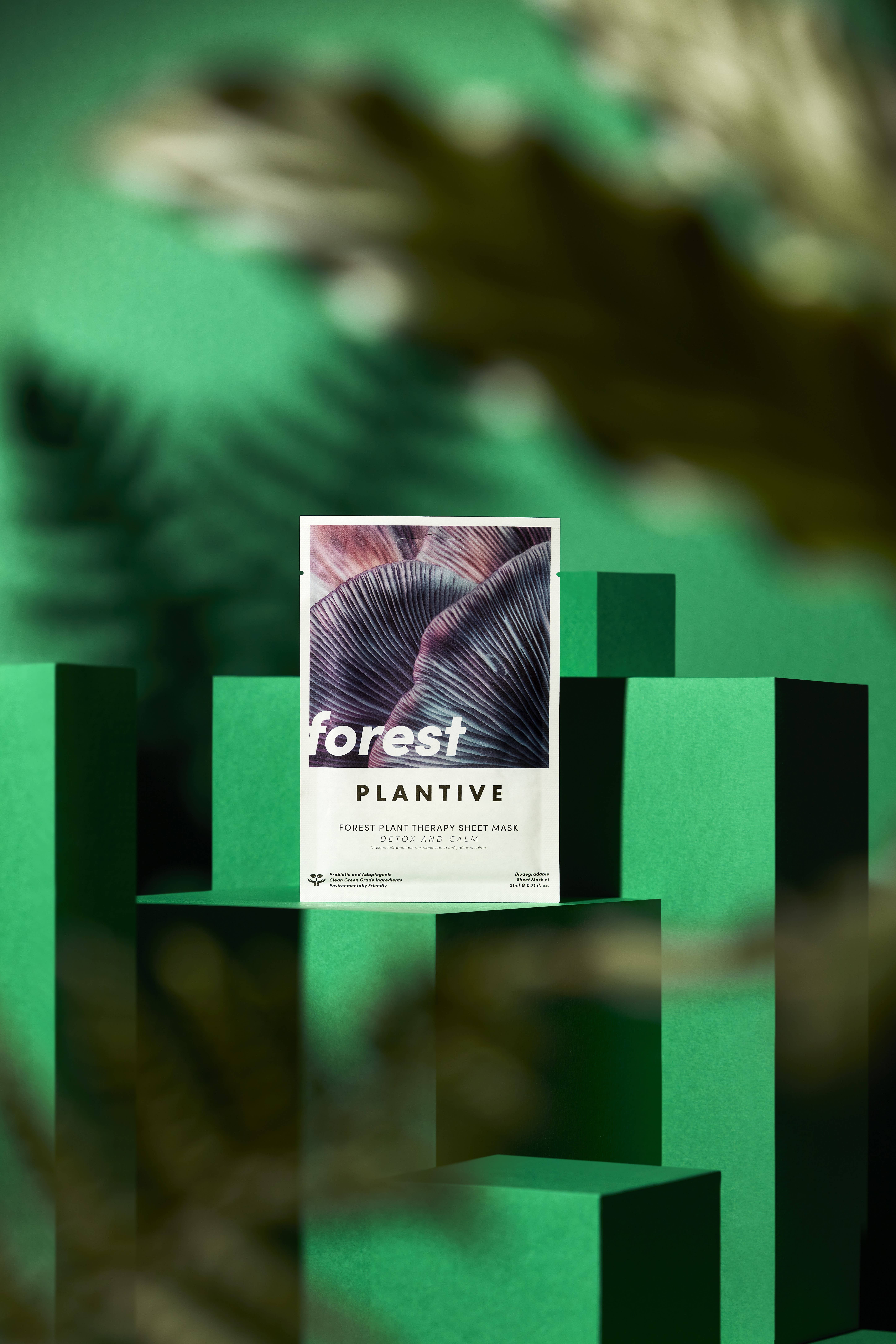 Vitamasques US - Vente Masque pour le visage - PLANTIVE Forest Plant Therapy Masque Facial Biologique Biodégradable3