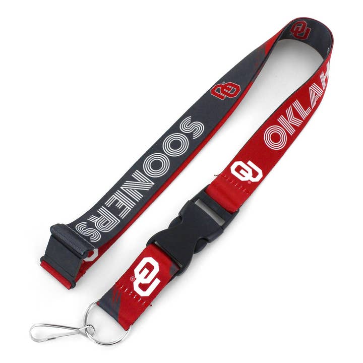 NCAA Oklahoma Sooners Crossfade Lanyard for wholesale by Aminco USA