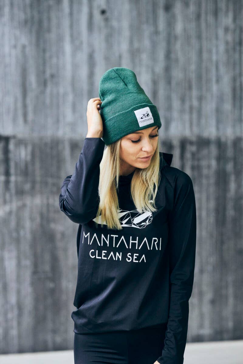MANTAHARI Oceancare – wholesale Beanie – Unisex – bottlebattle beanie mossy1