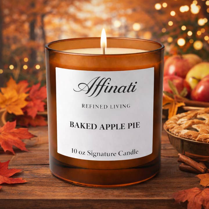 Affinati - Wholesale Jar/Filled Candle - Baked Apple Pie Signature Candle1