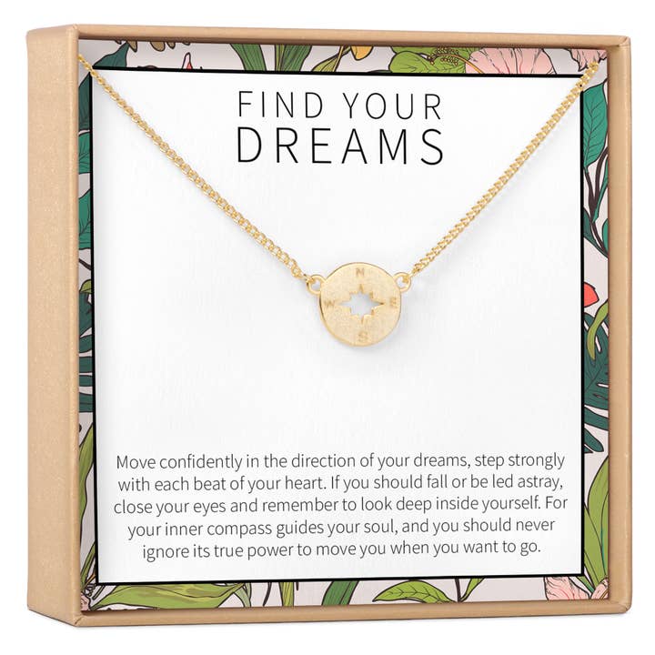 Dear Ava - Wholesale Pendant/Charm Necklace - Compass Pendant Necklace