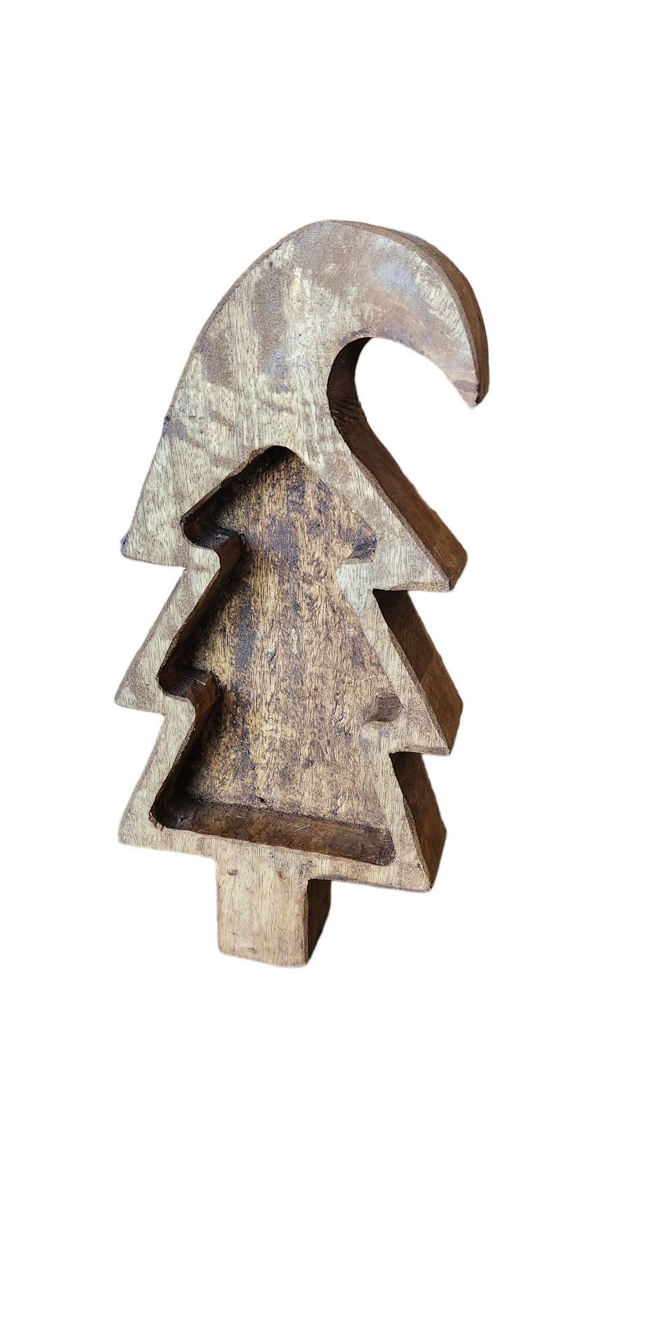 Luises Perez Imports LLC – wholesale Decorative plate/dish/bowl – Grinch tree wood bowl1