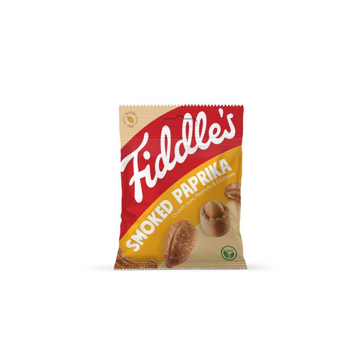 Peanuts & Cashews - Smoked Paprika 16 G for wholesale by Fiddle's Snacks