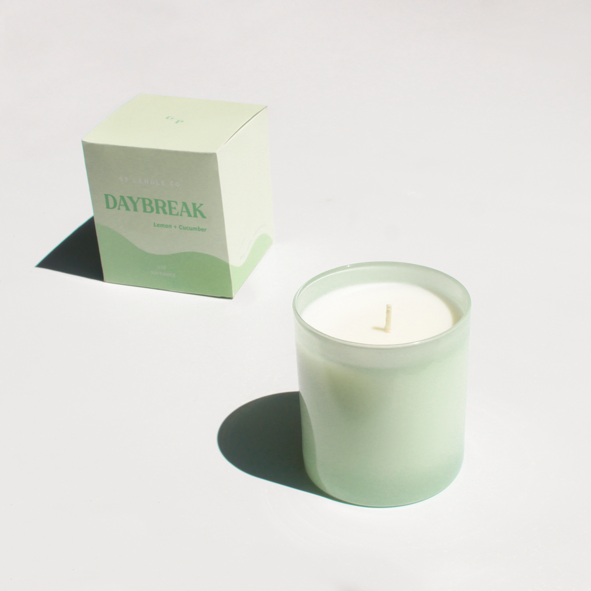 GP Candle Co. - Wholesale Jar/Filled Candle - Daybreak 9 oz. Hue Candle (Lemon + Cucumber)1