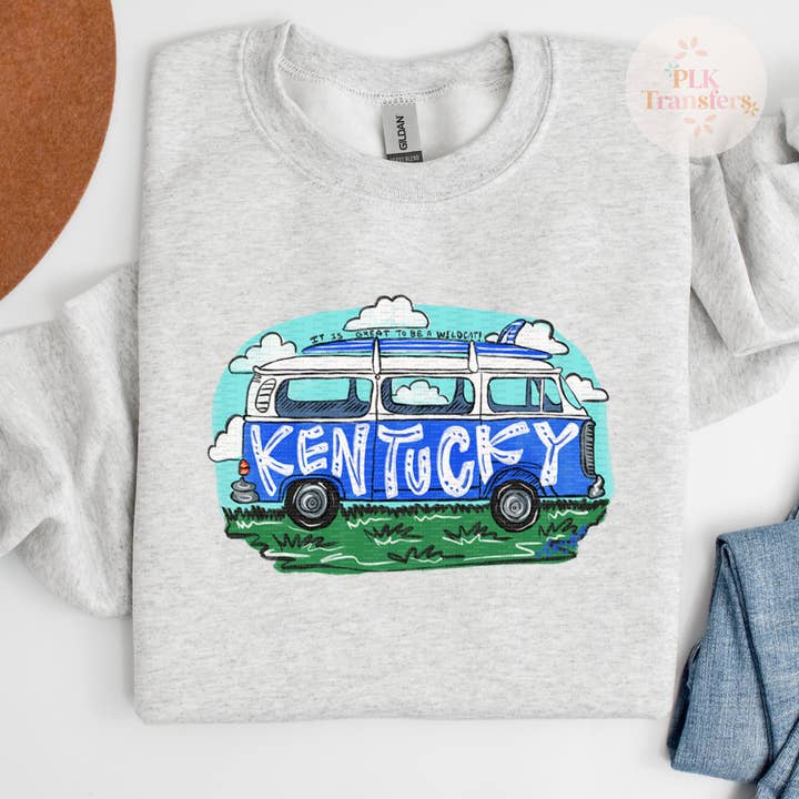 Kentucky Bus | MATTE CLEAR FLIM | Skärmtrycksöverföring | - FULLFÄRG för wholesale av PLK Transfers