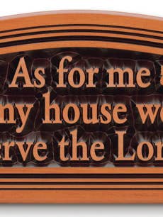 Plq-Wie für mich/mein Haus-33 cm x 71 cm für den Großhandel von H.J. SHERMAN COMPANY, INC.