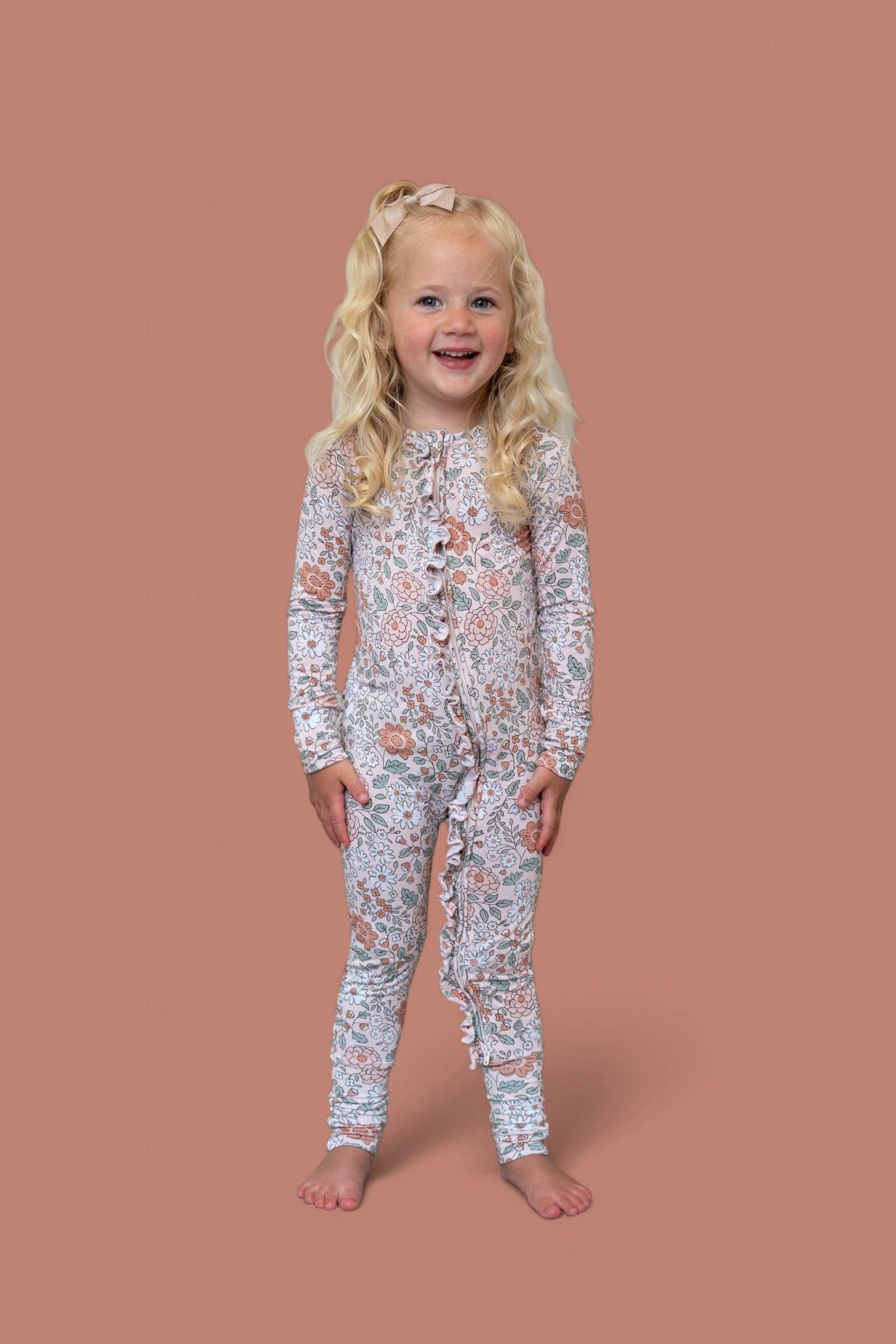 Dream Big Little Co. - Wholesale Jumpsuit - Baby - AUTUMN BLOSSOM DREAM RUFFLE ROMPER14