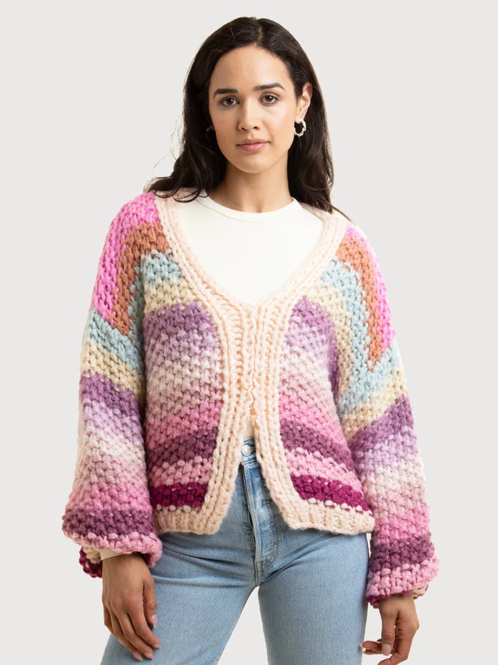 Pull arc-en-ciel réversible pour la vente par SAACHI