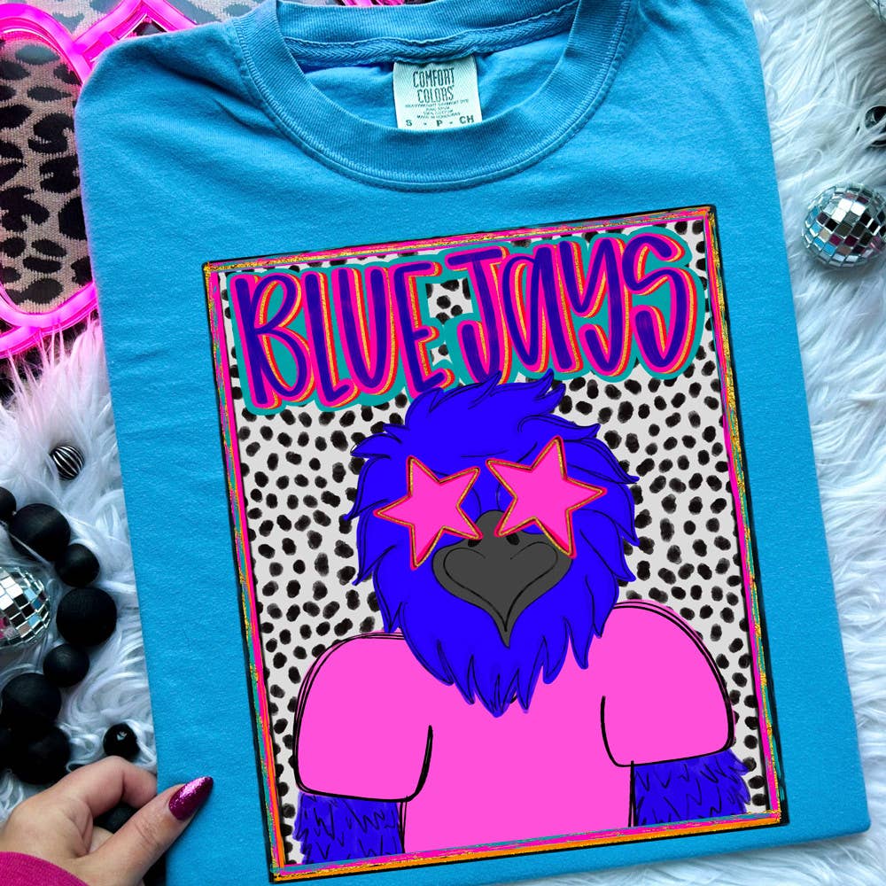 Trendy Transfers - Wholesale Sublimation Transfer - Blue Jays Colorful Mascot DTF Heat Transfer0